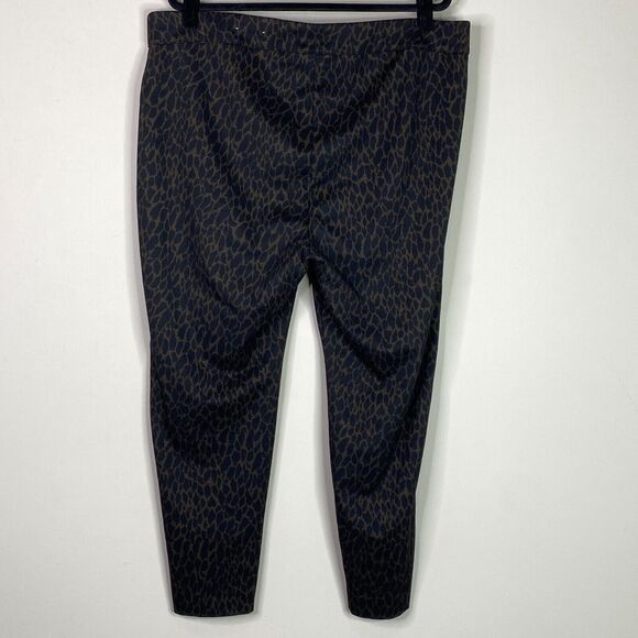 Chico's Cheetah Print Tailored Ponte Leggings Women's Size 20 (Chico's Size 4) - Picture 2 of 9